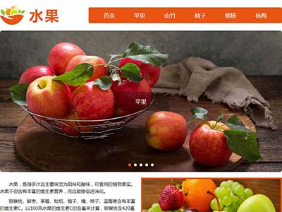 水果主题网页菜鸟初学者html静态网页制作